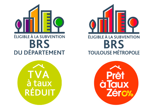 Subvention BRS département et Toulouse Métropole, TVA réduite et PTZ 2025