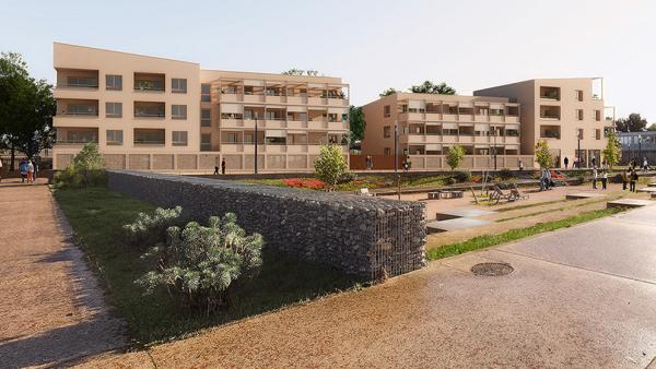 Résidence Piquepeyre à Fenouillet près de Toulouse – logements neufs en habitat participatif avec espaces verts et lieux de convivialité