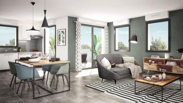 Résidence Marguerite à Seilh : appartements neufs en Bail Réel Solidaire dans l’écoquartier Laubis