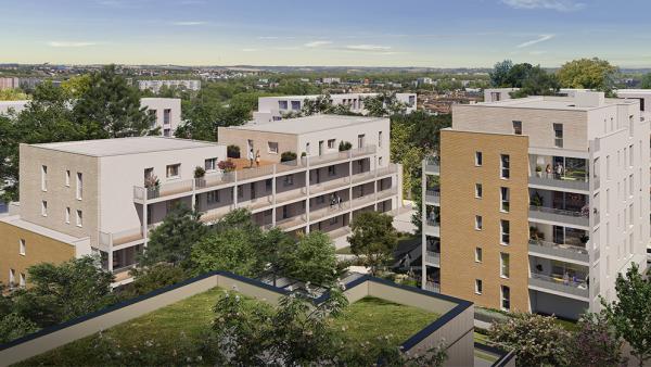 Résidence neuve Éole : T2 à T3 en PSLA à Toulouse Guillaumet