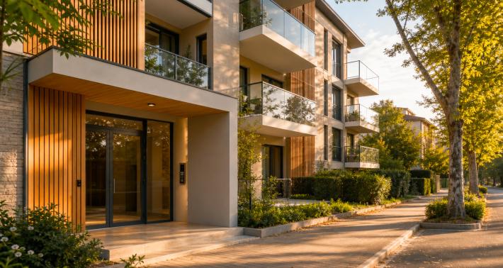 Résidence neuve d’un promoteur immobilier à Toulouse